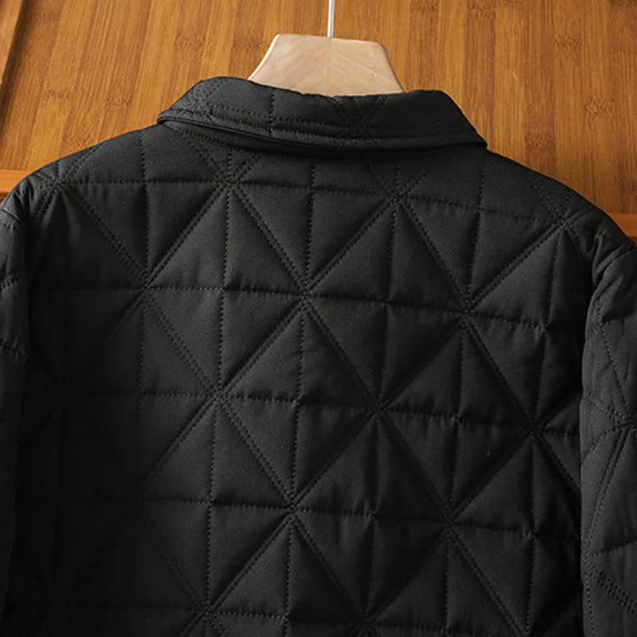 Buddha Stones Winter Casual Minimalist Button-Up Geometric Women's Coat With Pockets - image 21