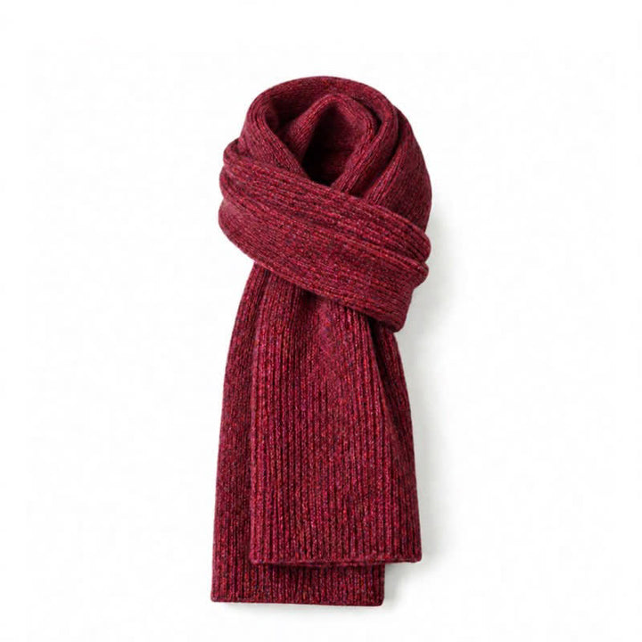 Buddha Stones Fall Winter Thick Knit Classic Commuter Men's Scarf - FireBrick - image 11