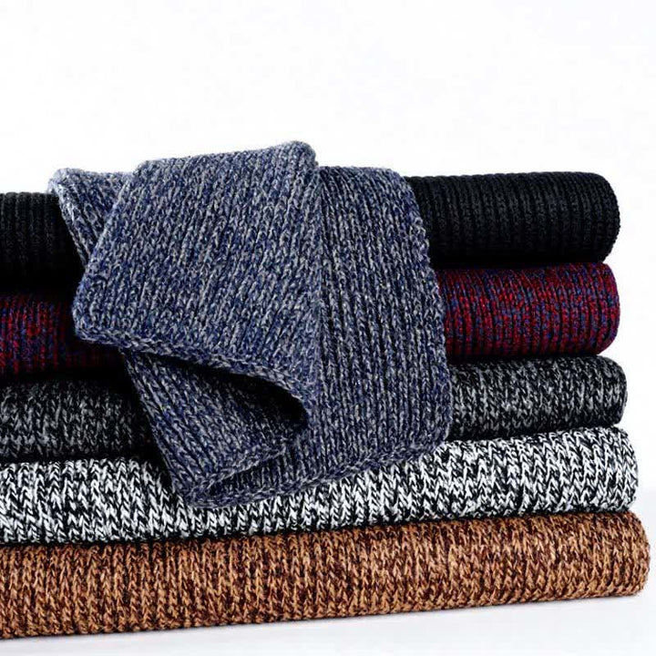 Buddha Stones Fall Winter Thick Knit Classic Commuter Men's Scarf - image 15