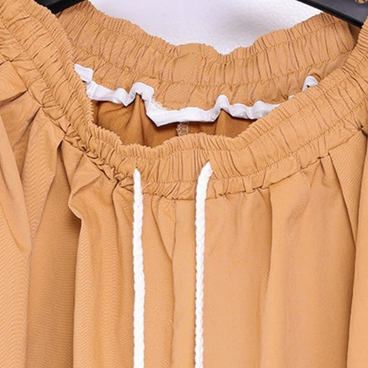 Buddha Stones Fall Casual Minimalist Drawstring Solid Embroidery Cloud Long Pants Men's Harem Pants With Pockets - image 20