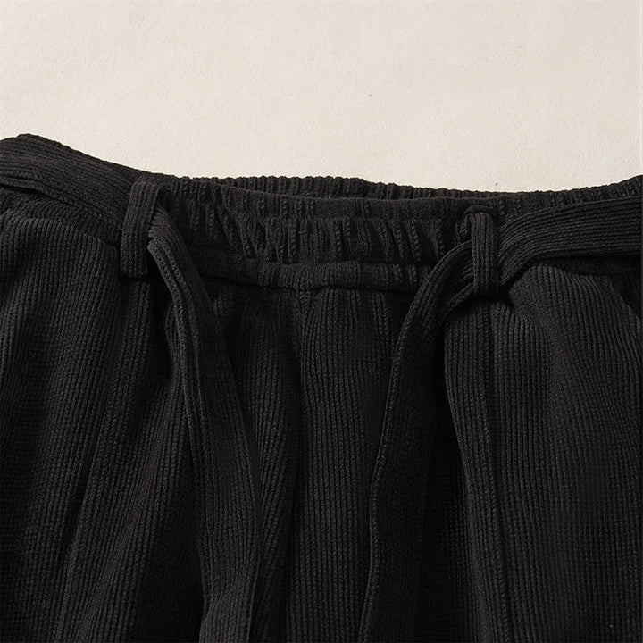 Buddha Stones Fall Winter Casual Minimalist Drawstring Solid Ankle Pants Women's Harem Pants With Pockets - image 13