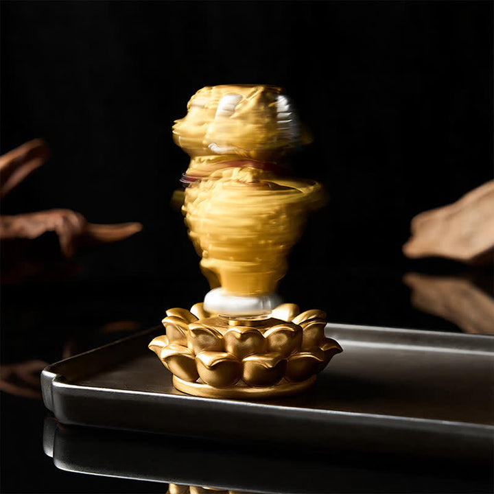Buddha Stones Resin Lucky Cartoon Sheep Cloud Base Rotating Cute Animal Decor - image 26