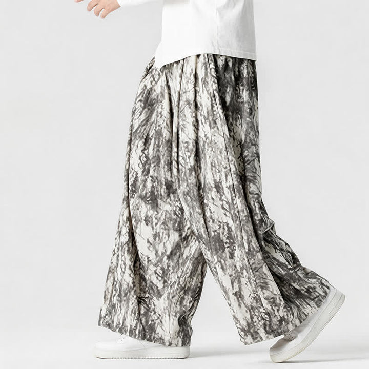 Buddha Stones Spring Fall Casual Simple Striped Ankle Pants Corduroy Men's Straight Leg Pants With Pockets - image 2
