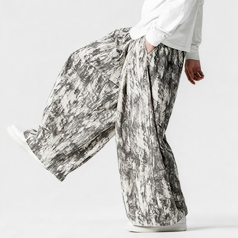 Buddha Stones Spring Fall Casual Simple Striped Ankle Pants Corduroy Men's Straight Leg Pants With Pockets - image 7