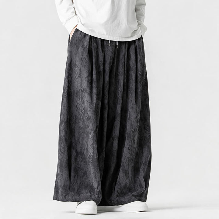 Buddha Stones Spring Fall Casual Simple Striped Ankle Pants Corduroy Men's Straight Leg Pants With Pockets - image 10