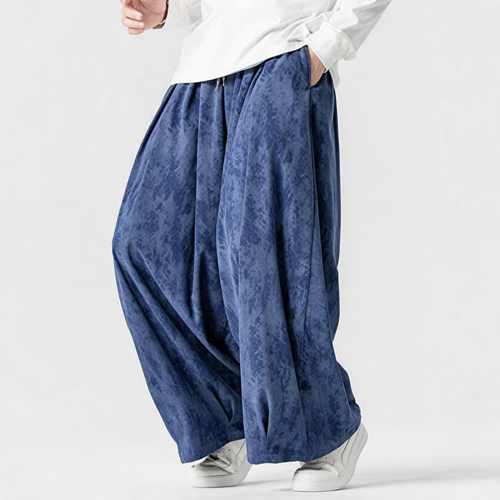 Buddha Stones Spring Fall Casual Simple Striped Ankle Pants Corduroy Men's Straight Leg Pants With Pockets - image 19
