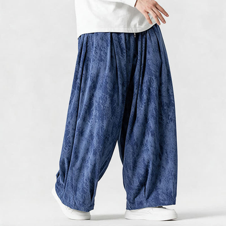 Buddha Stones Spring Fall Casual Simple Striped Ankle Pants Corduroy Men's Straight Leg Pants With Pockets - image 17