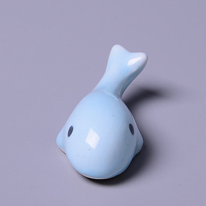 Buddha Stones Ceramic Dolphin Japanese Style Tabletop Chopstick Holder - image 2