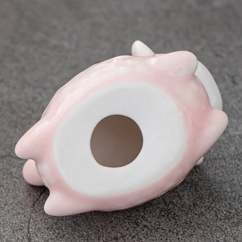 Buddha Stones Glazed Ceramic Lucky Sheep Chopstick Holder - image 8