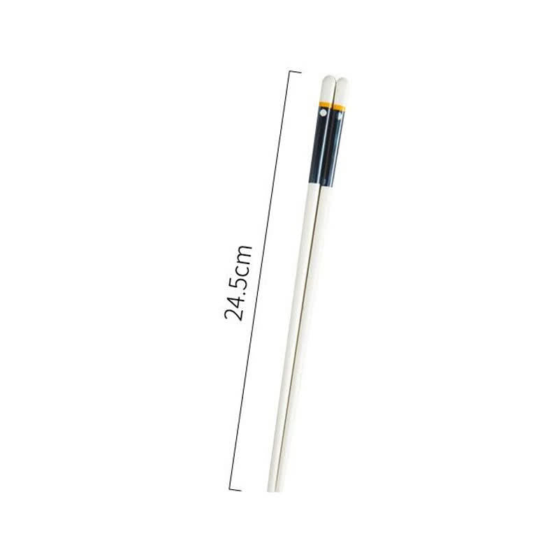 Buddha Stones White Ceramic Wave Striped Orchid Grass Pattern Minimalist Japanese Chopsticks - Moonlight Pattern - image 11