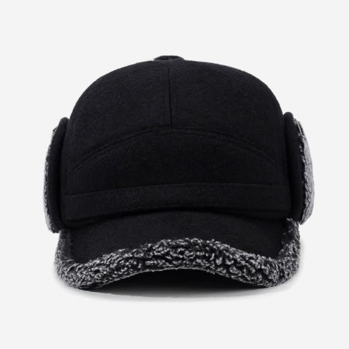 Buddha Stones Winter Plush Trim Earflap Baseball Style Men's Hat - image 3
