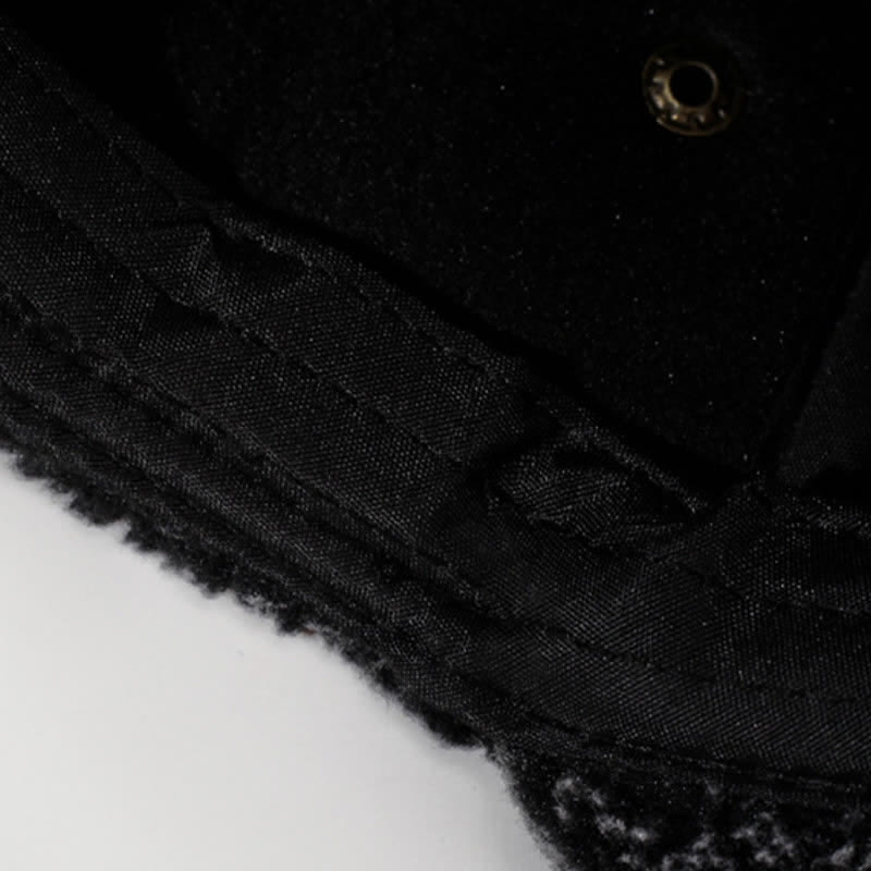 Buddha Stones Winter Plush Trim Earflap Baseball Style Men's Hat - image 8