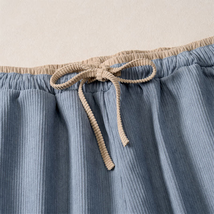 Buddha Stones Casual Solid Color Cotton Linen Drawstring Women's Pants With Pockets - image 11
