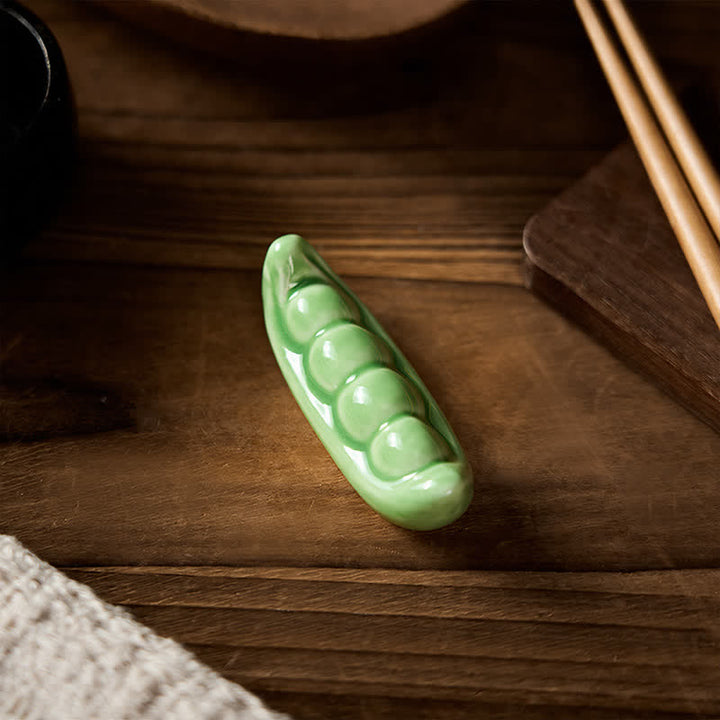 Buddha Stones Ceramic Vegetable Design Mini Tabletop Chopstick Holder - image 12