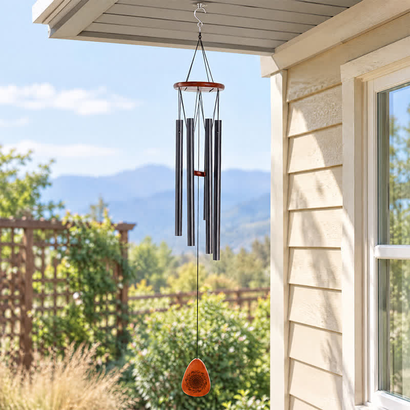 Buddha Stones Aluminum Wood Mandala Meditation Wind Chime - image 1