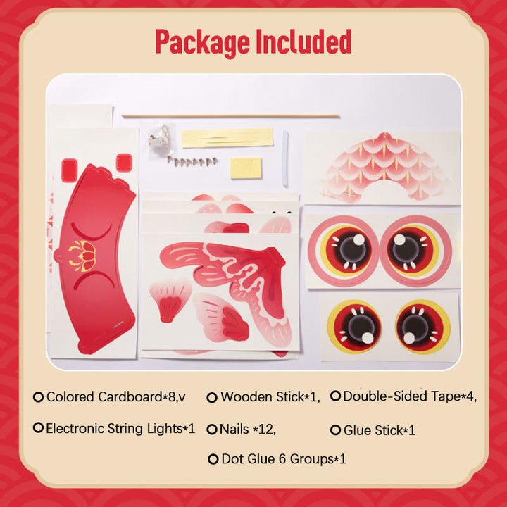 Buddha Stones DIY Fortune Luck Koi Fish Paper Lantern Lamp Mid-Autumn Festival Child Kids Lantern Decoration - image 6