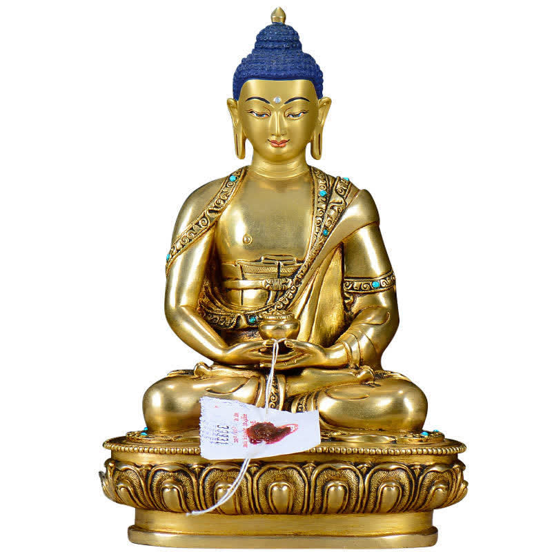 Buddha Stones Shakyamuni Compassion Copper Statue Decoration - image 14