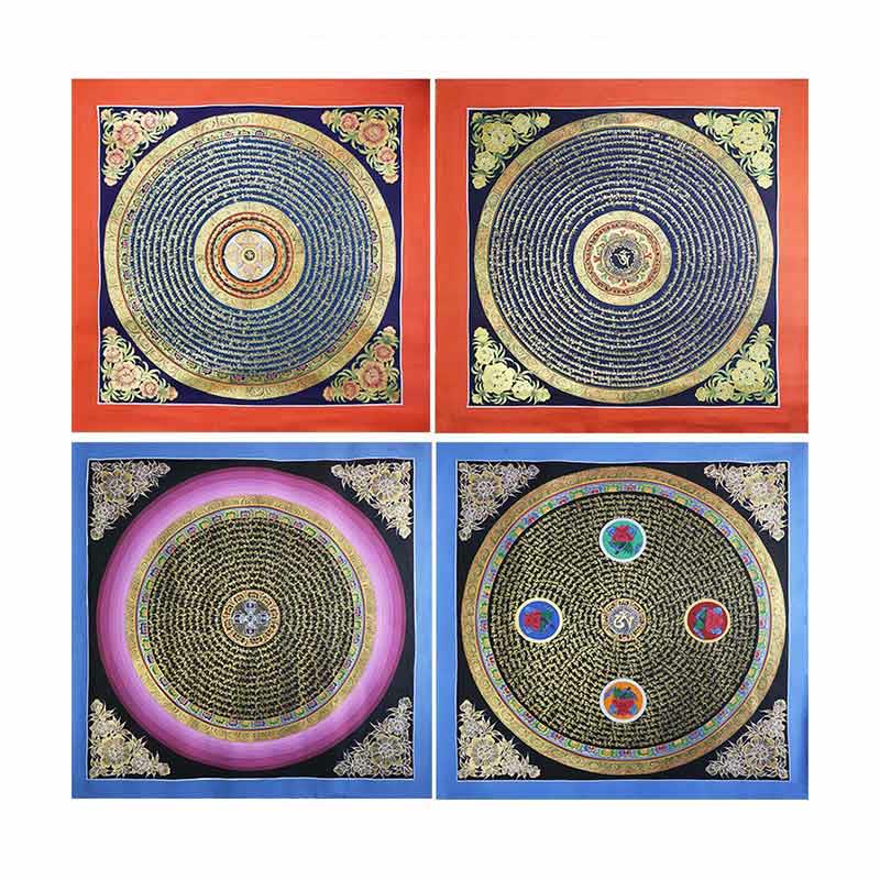 Buddha Stones Tibetan Handmade Thangka Painting Spiritual Blessing Blind Box Random Color Pattern - image 16