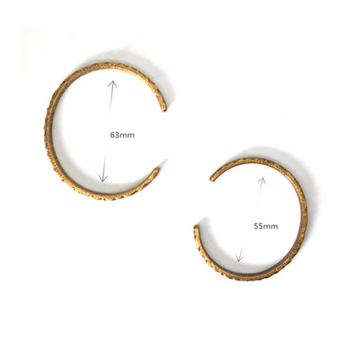 Buddha Stones Lava Rock Stone Copper Balance Cuff Bracelet Bangle - image 23