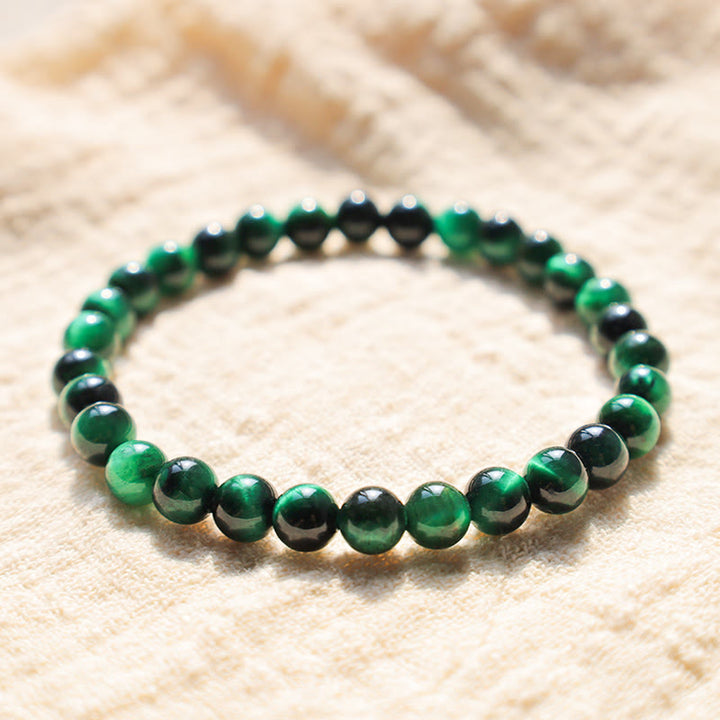 Buddha Stones Tiger Eye Growth Healing Energy Bracelet - Tiger Eye - 6mm - image 8