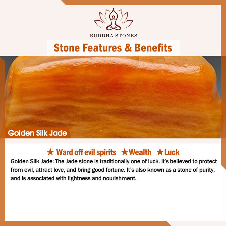 Buddha Stones Golden Silk Jade Pixiu Wealth Bracelet - image 5