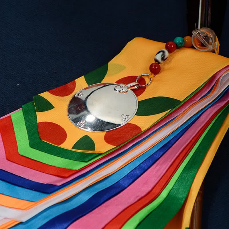Tibetan Eight Auspicious Symbols Lucky Arrow Home Decoration Prayer Flag - image 8