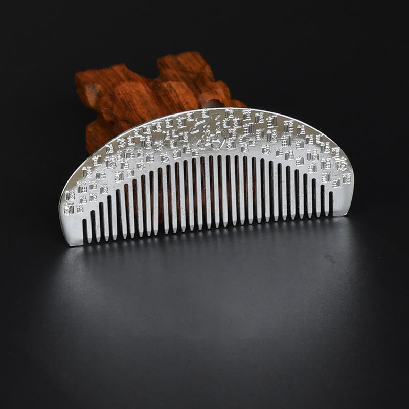 Buddha Stones Lucky Dragon Phoenix Protection Strength Comb - Happiness - image 5