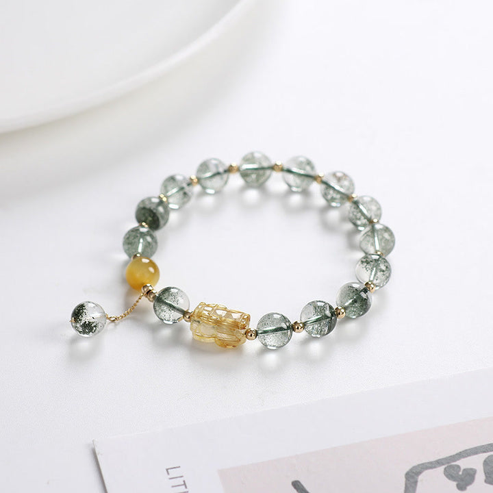 Buddha Stones Green Phantom Citrine PiXiu Confidence Bracelet - image 3