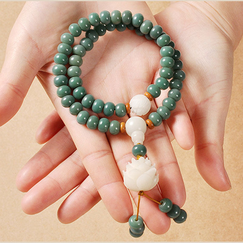Buddha Stones Lotus Cyan Bodhi Seed Success Bracelet - image 1
