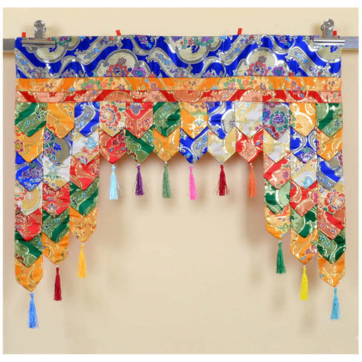 Tibetan Five Colors Hanging Curtain Prayer Altar Healing Meditation Curtain - image 2