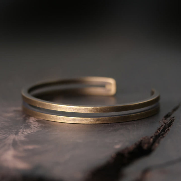 Buddha Stones Rustic Copper Luck Viking Cuff Bracelet - image 13