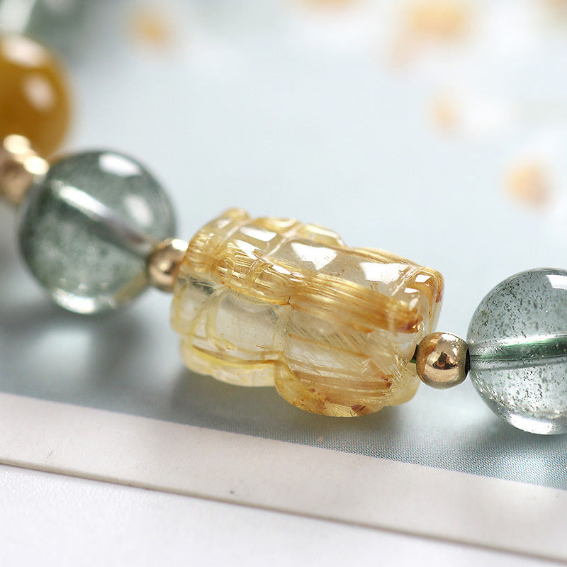 Buddha Stones Green Phantom Citrine PiXiu Confidence Bracelet - image 8