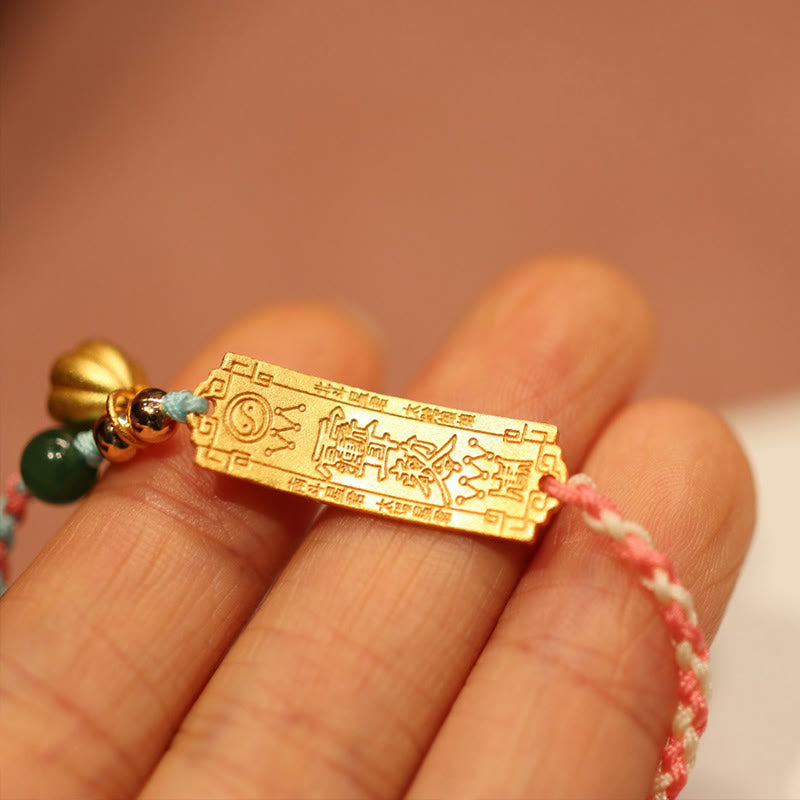 Buddha Stones 925 Sterling Silver Handmade Multicolor String Protection Luck Charm Braid Bracelet - image 5