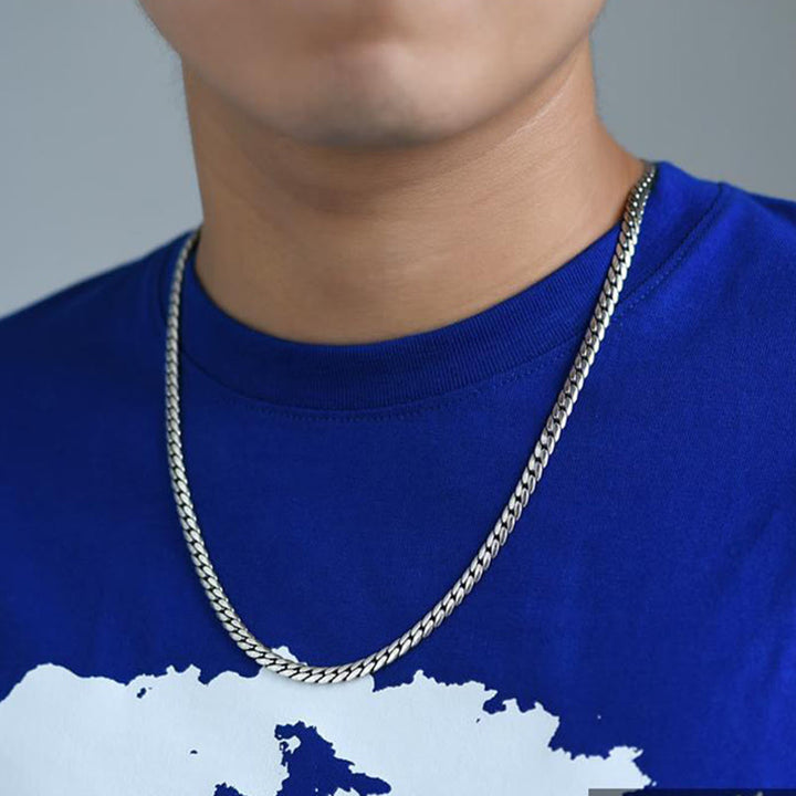 Buddha Stones Double Dorje Vajra Strength Punk Copper Chain Bracelet Necklace - image 23