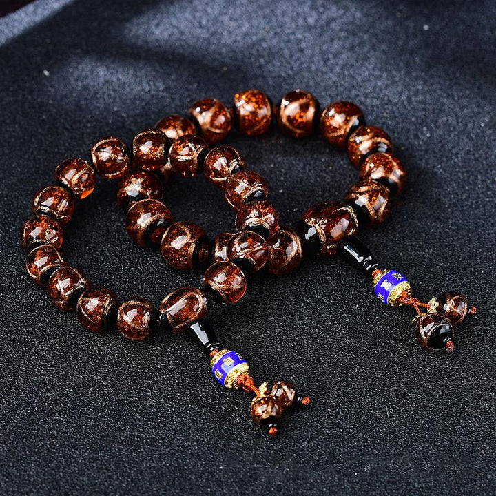 Tibetan Dragon Vein Agate Healing Bracelet - image 0