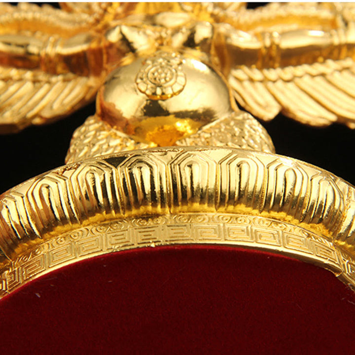 Buddha Stones Tibetan Gold Garuda Bird Alloy Protection Home Decoration - image 10