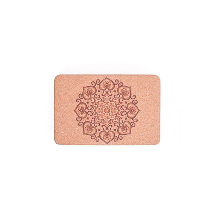 Buddha Stones Tibetan Mandala Mindful Yoga Cork Block - Love Heart Mandala - image 11