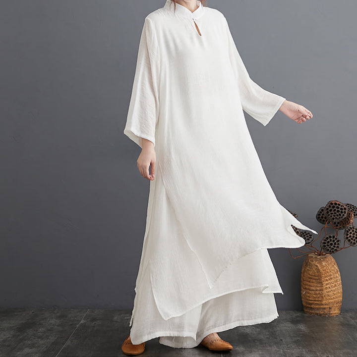 Buddha Stones Simple Pattern Meditation Prayer Spiritual Zen Practice Yoga Clothing Women's Set - image 24