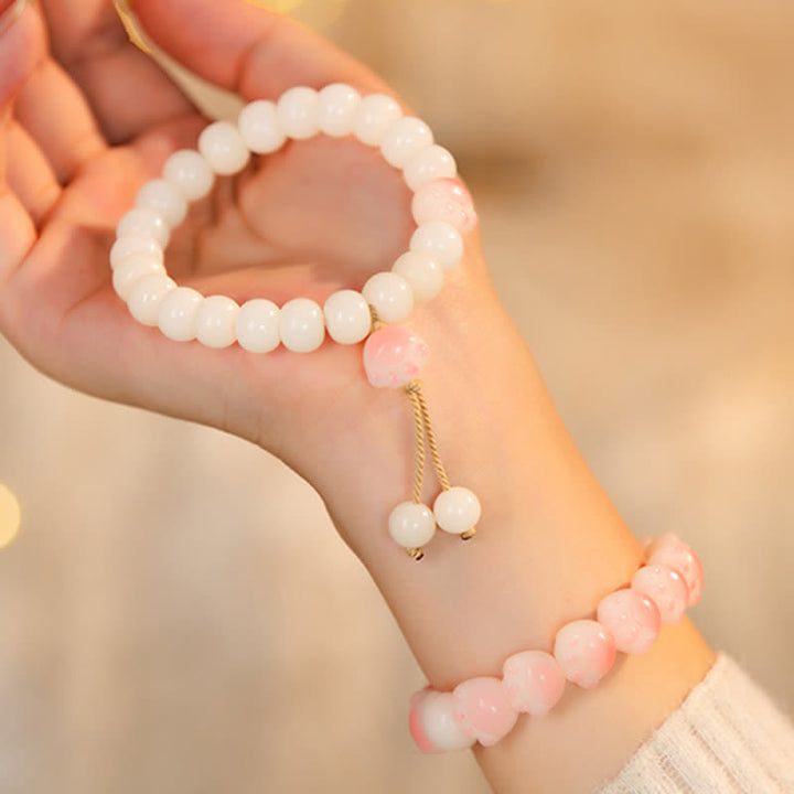 Buddha Stones Natural Bodhi Seed Lovely Paw Lucky Cat Paw Peace Bracelet - image 6