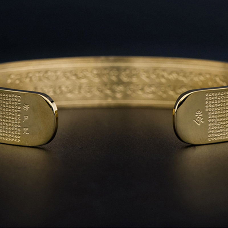 Buddha Stones Shurangama Mantra Engraving Titanium Steel Blessing Bracelet - image 8