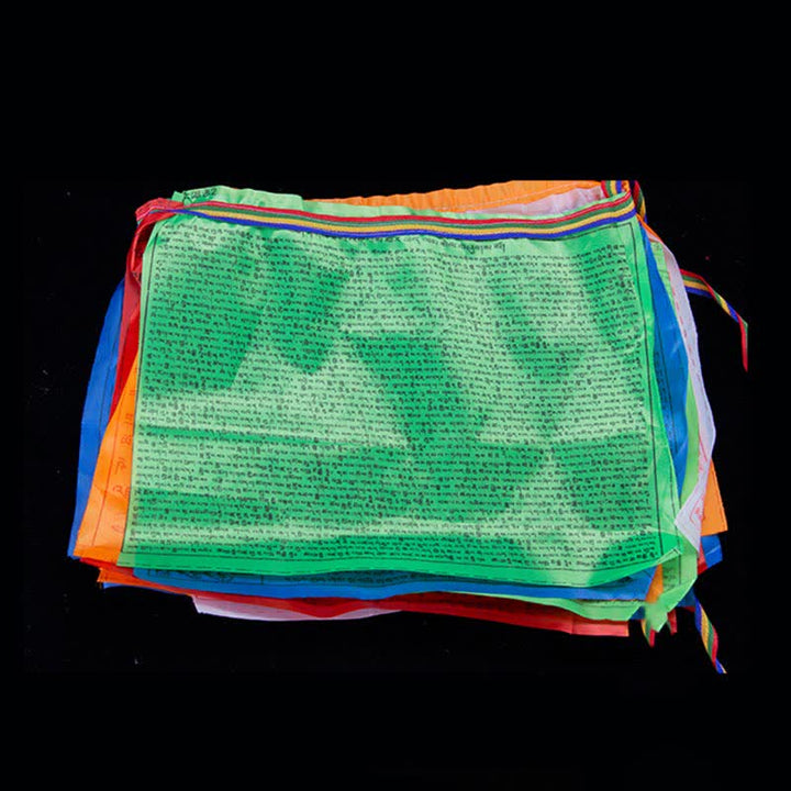 Tibetan 5 Colors Windhorse Blessing Outdoor 20 Pcs Prayer Flag - image 11