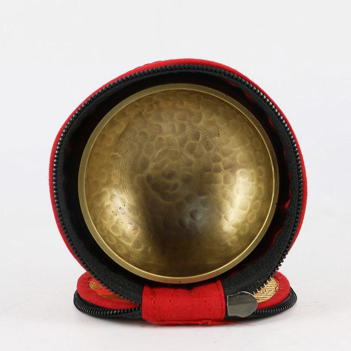 Buddha Stones Tibetan Singing Bowl Storage Bag with Zipper Closure Decoration - image 4