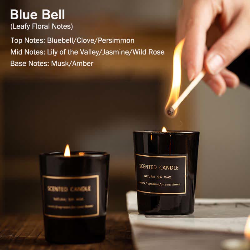 Blue Bell Pear Freesia Fragrance Meditation Prayer Scented Aromatherapy Soy Wax Candle - Blue Bell (Leafy Floral Notes) - image 2