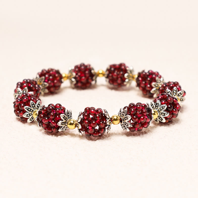 Buddha Stones Natural Garnet Healing Bracelet - image 4