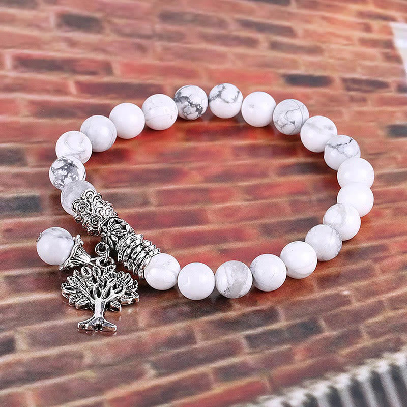 Buddha Stones Natural Gemstone Tree of Life Lucky Charm Stretch Bracelet - image 38