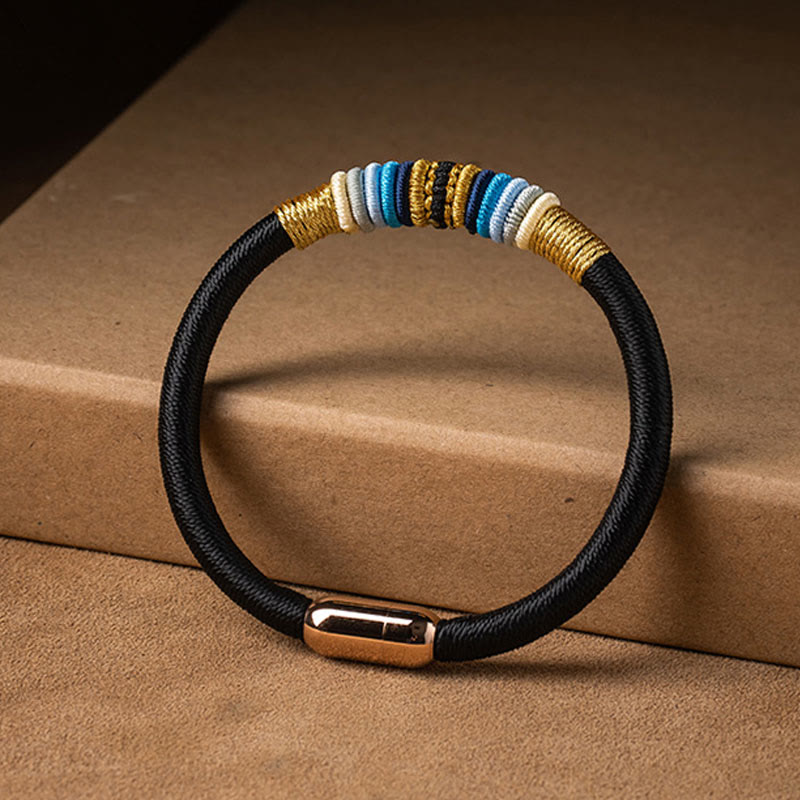 Buddha Stones Tibetan Handmade King Kong Knot Protection Magnetic Buckle Braided Bracelet - image 13