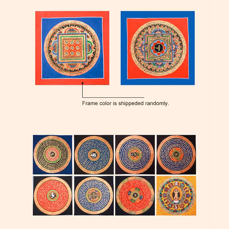 Buddha Stones Tibetan Handmade Thangka Painting Blessing Thangka Blind Box Random Color Pattern - image 19