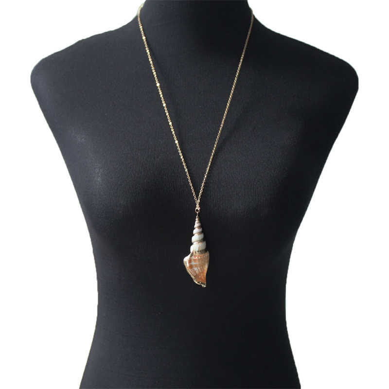 Natural Shankha Conch Shell Seashell Lucky Necklace Pendant - image 6