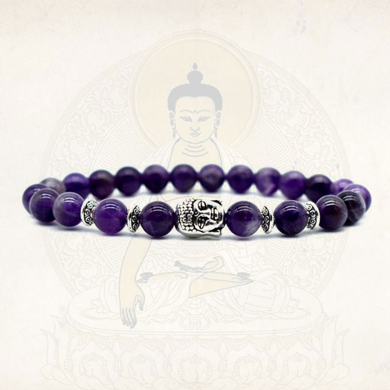 Buddha Stones Amethyst Love Healing Bracelet - image 2