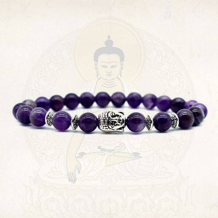 Buddha Stones Amethyst Love Healing Bracelet - image 2